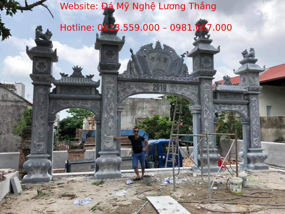 Thiết kế cổng làng đá đẹp